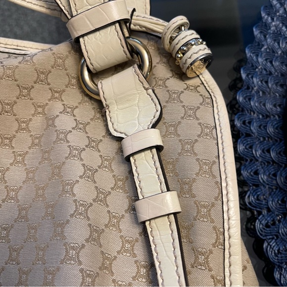 Celine Macadam Bittersweet Canvas Shoulder Bag - Picture 7 of 13